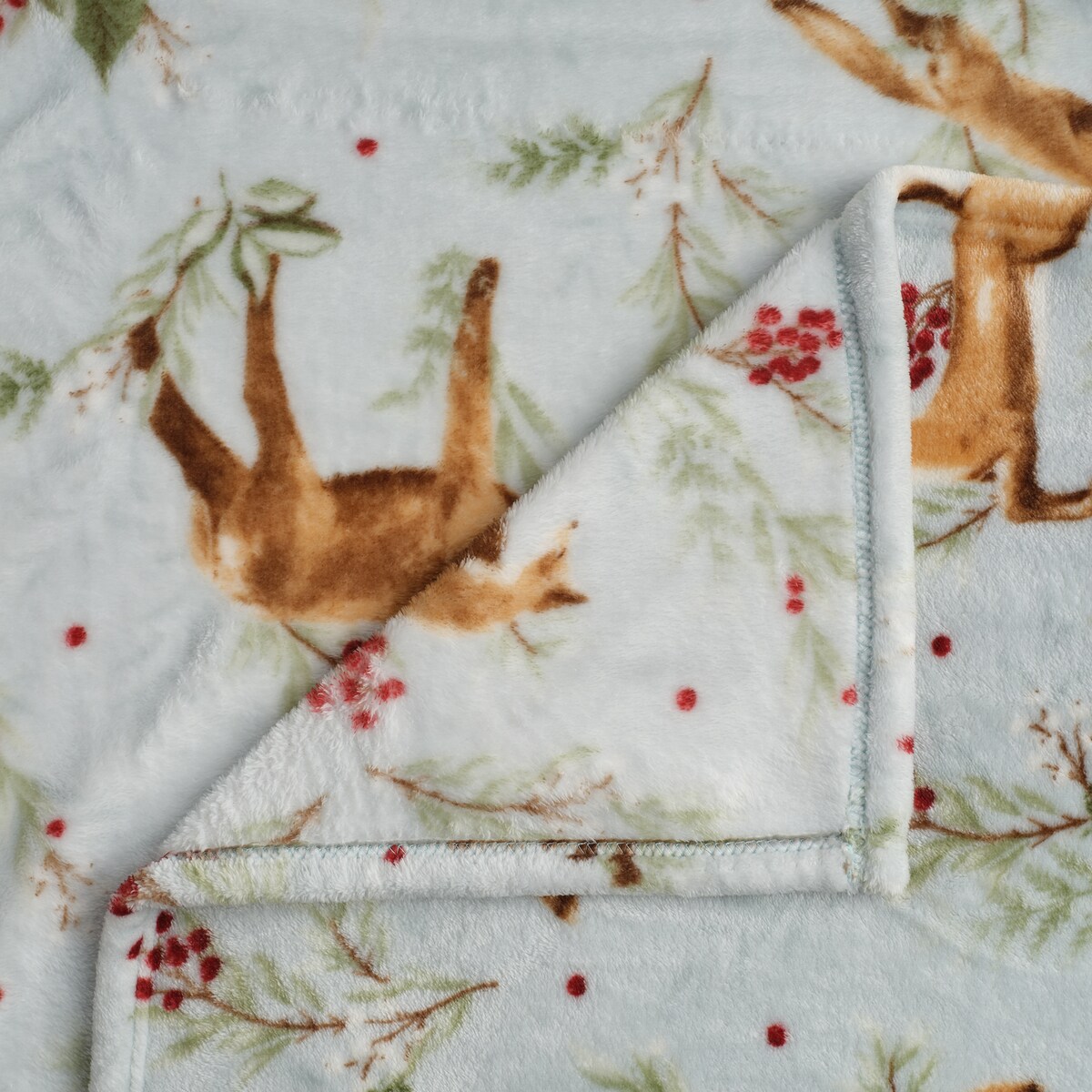 Drukowany koc Wildero 150x200 cm z motywem zwierząt leśnych