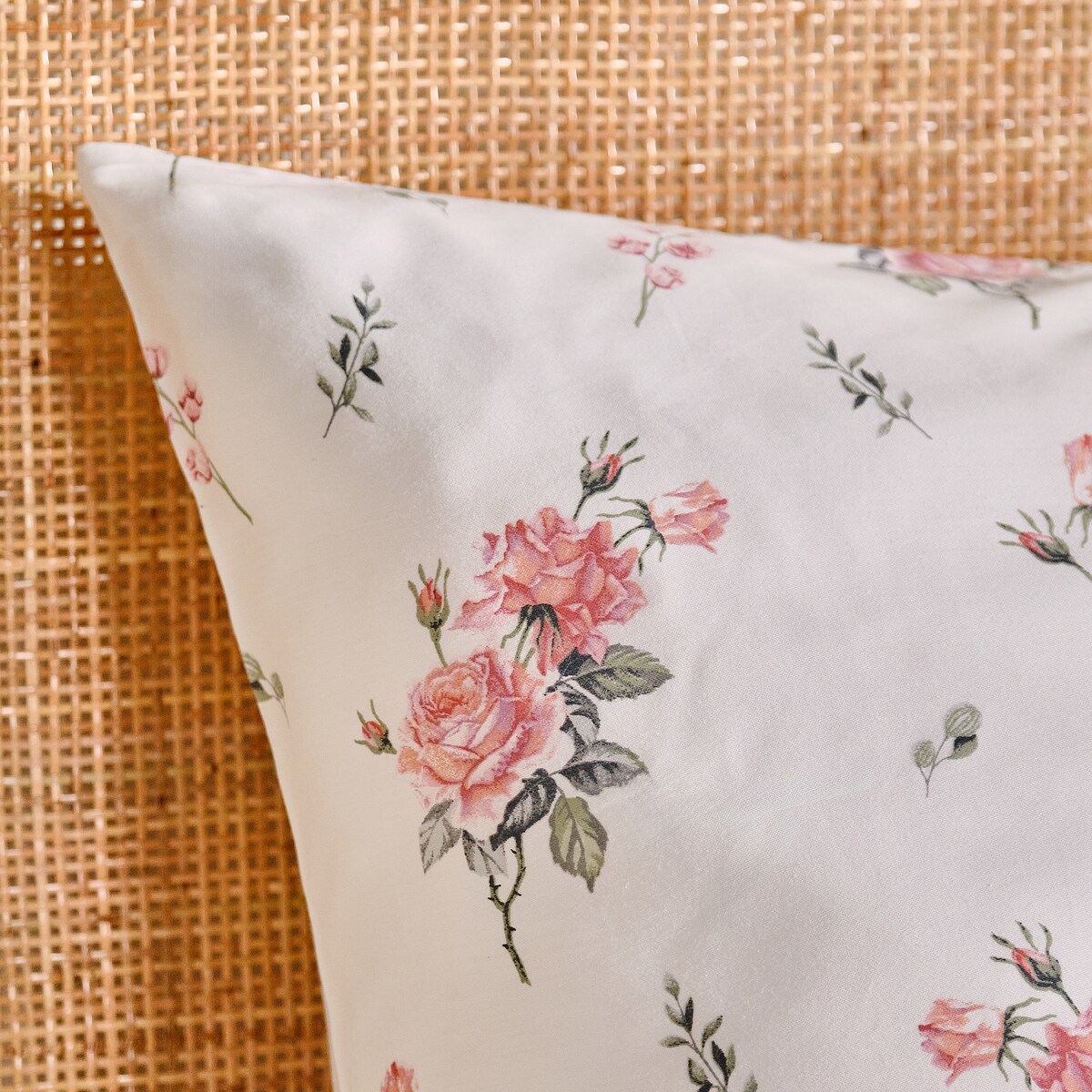 Pościel z bawełny satynowej Charyor 160x200 cm z motywem kwiatowym