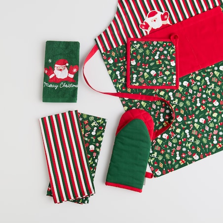 Fartuch Festio 70x85 cm z motywem mikołaja