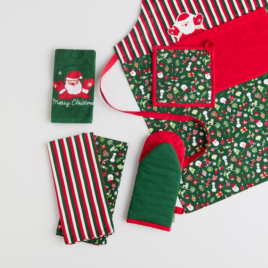 Fartuch Festio 70x85 cm z motywem mikołaja