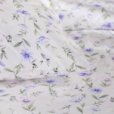 Pościel Bawełniana Serafino 200x220 cm z wzorem kwiatowym