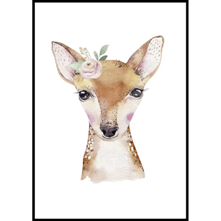 plakat jelonek z kwiatkiem 70x100 cm