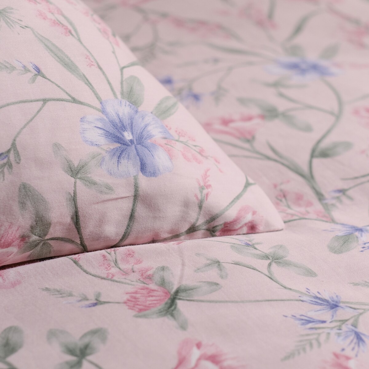 Pościel z bawełny satynowej Kiros 160x200 cm z motywem kwiatowym