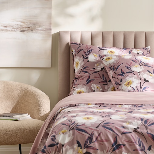 Pościel Z Mikrofibry Perno 200x220 cm z motywem kwiatowym