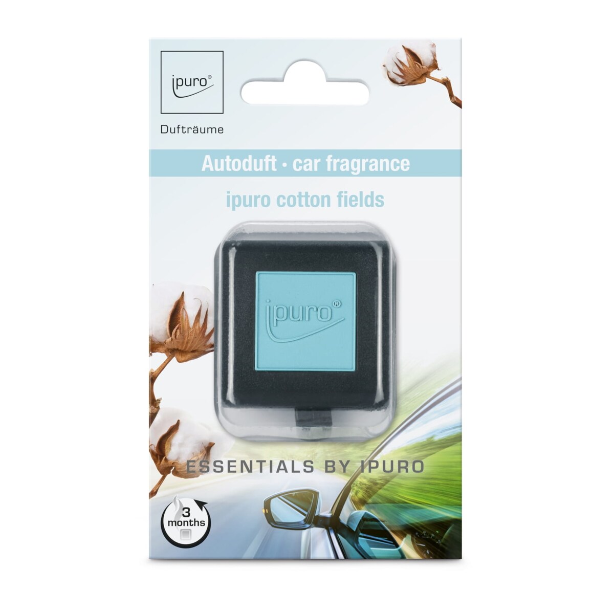 Zapach do samochodu ipuro ESSENTIALS Cotton Fields