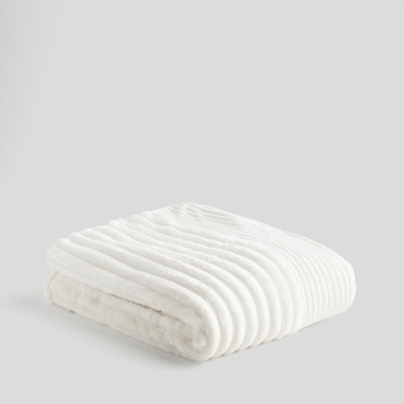 Jednokolorowy koc żakardowy Divite 200x220 cm