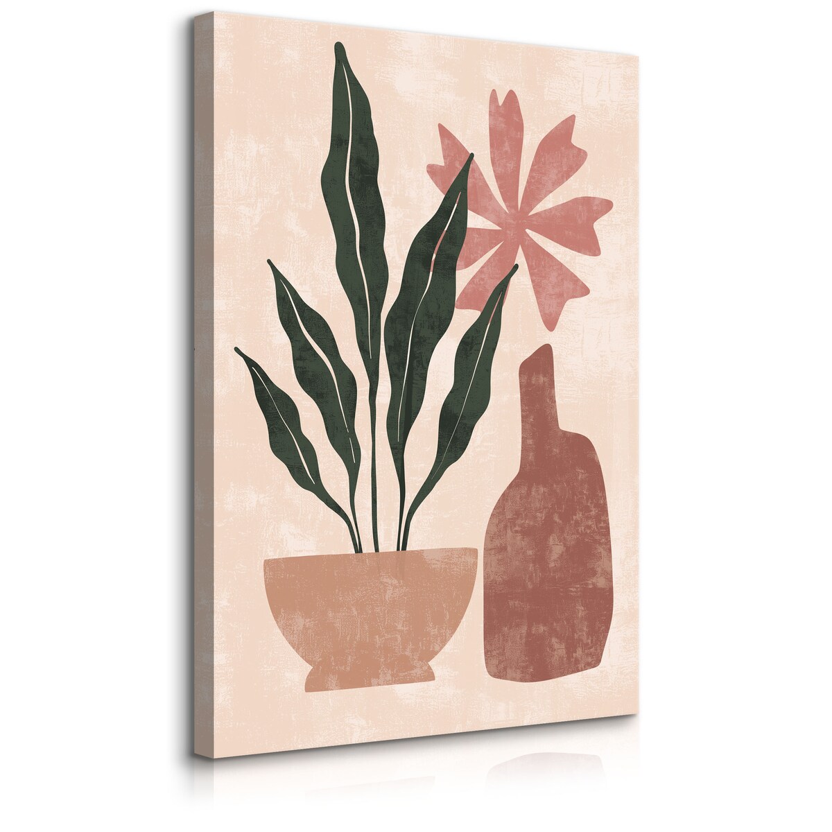 Obraz Palma W Doniczce W Sty;u Boho 30x40cm