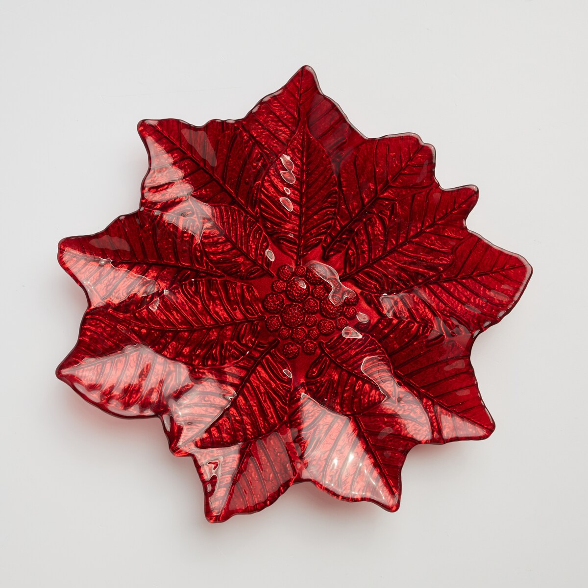 Patera Poinseto z motywem gwiazdy betlejemskiej