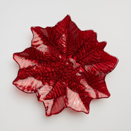 Patera Poinseto z motywem gwiazdy betlejemskiej