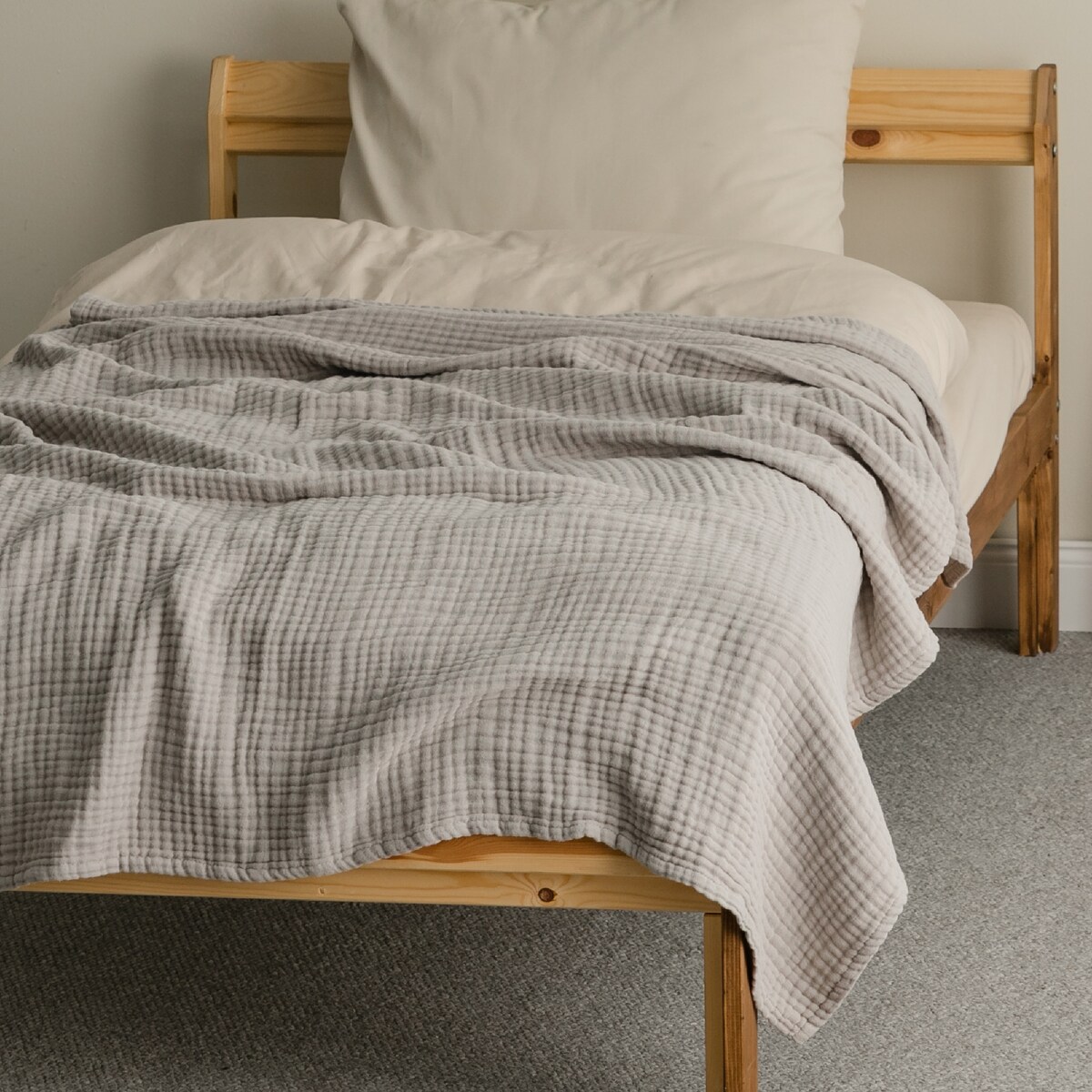 Narzuta Muślinowa Cienka Jayde 100x160 cm