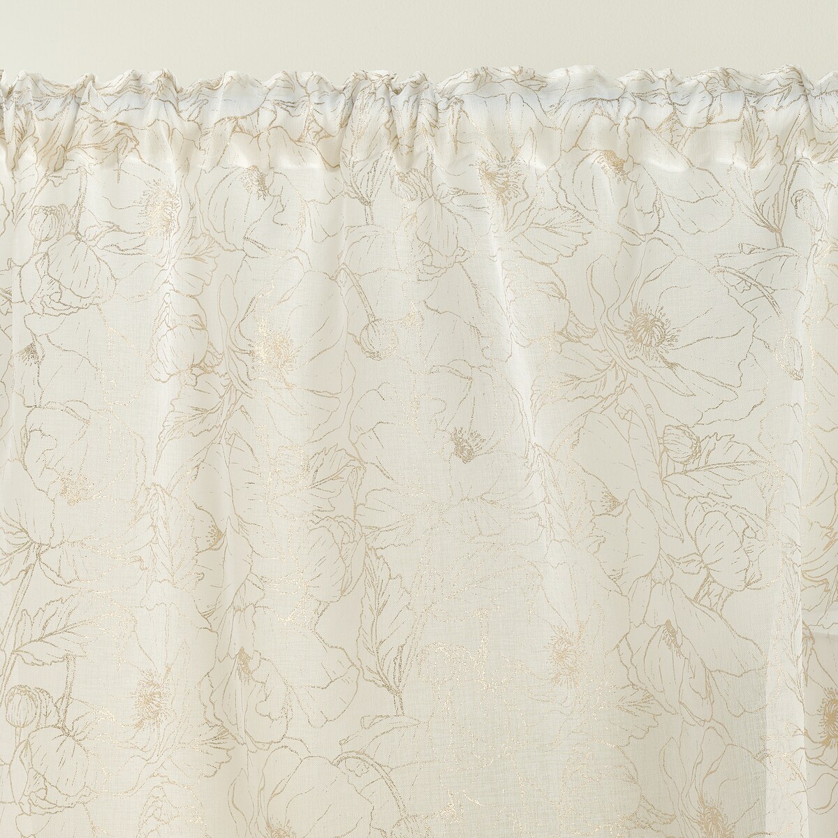 Firana Casinosis 140x250 cm z motywem kwiatowym