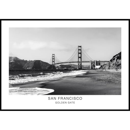 plakat san francisco golden gate usa 30x40 cm