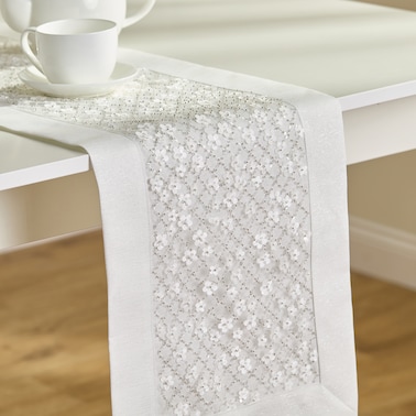 Bieżnik Blossia 35x180 cm z wzorem kwiatowym