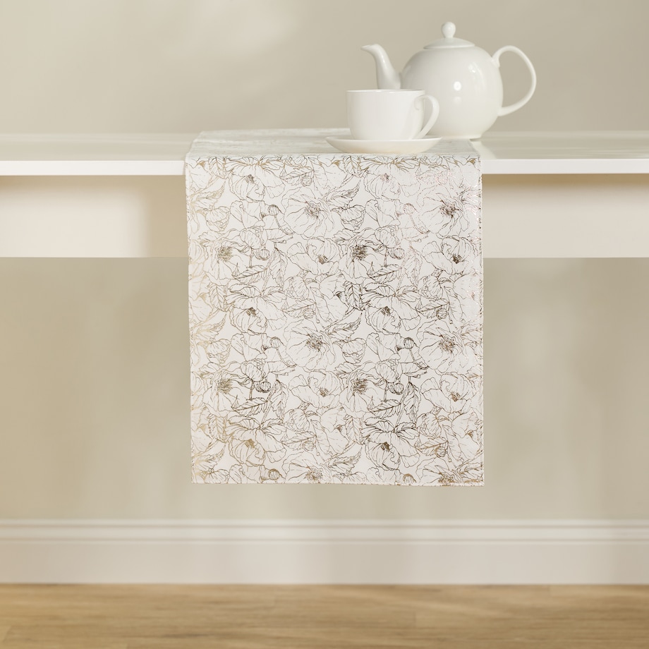 Bieżnik z nadrukiem Casinosis 35x180 cm z motywem kwiatowym