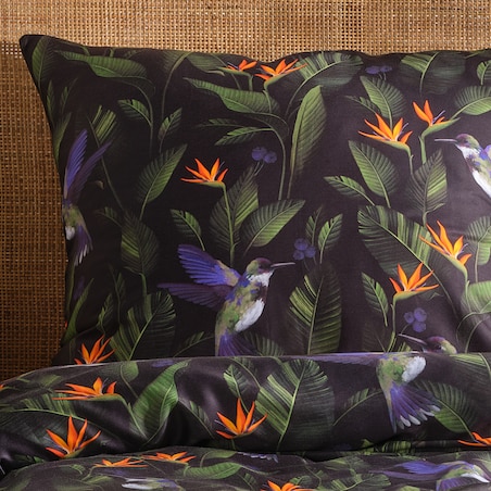 Pościel z bawełny satynowej Oaziso 160x200 cm z motywem tropikalnym