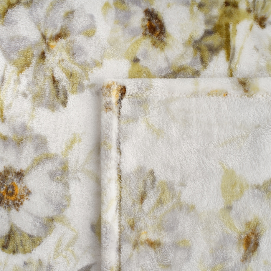 Drukowany koc Flornett 150x200 cm z motywem kwiatowym