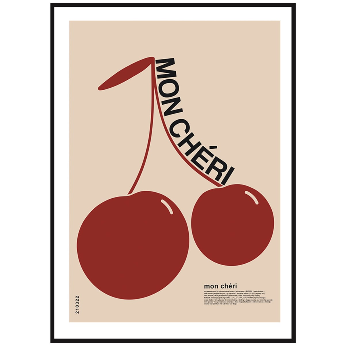 Poster Story, Plakat, Obraz - Mon Cheri Red