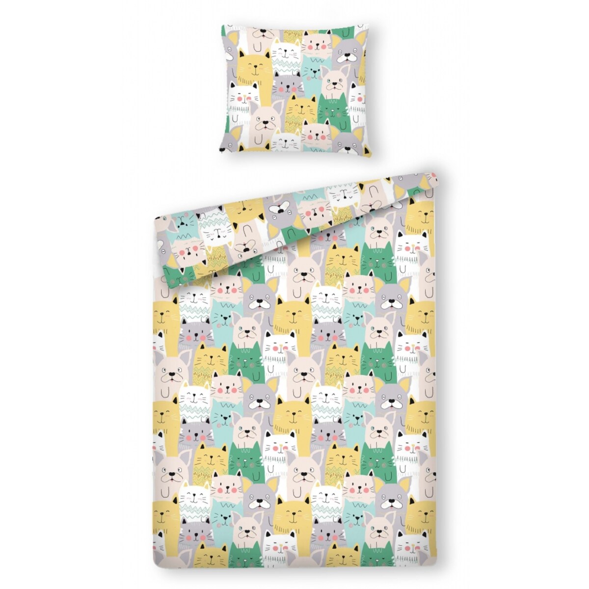 Pościel z Bawełny Satynowej Petsy 140x200