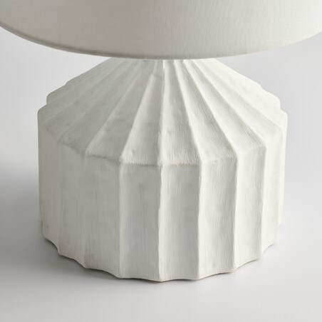 lampa stołowa z ryflowaną podstawą monsuno