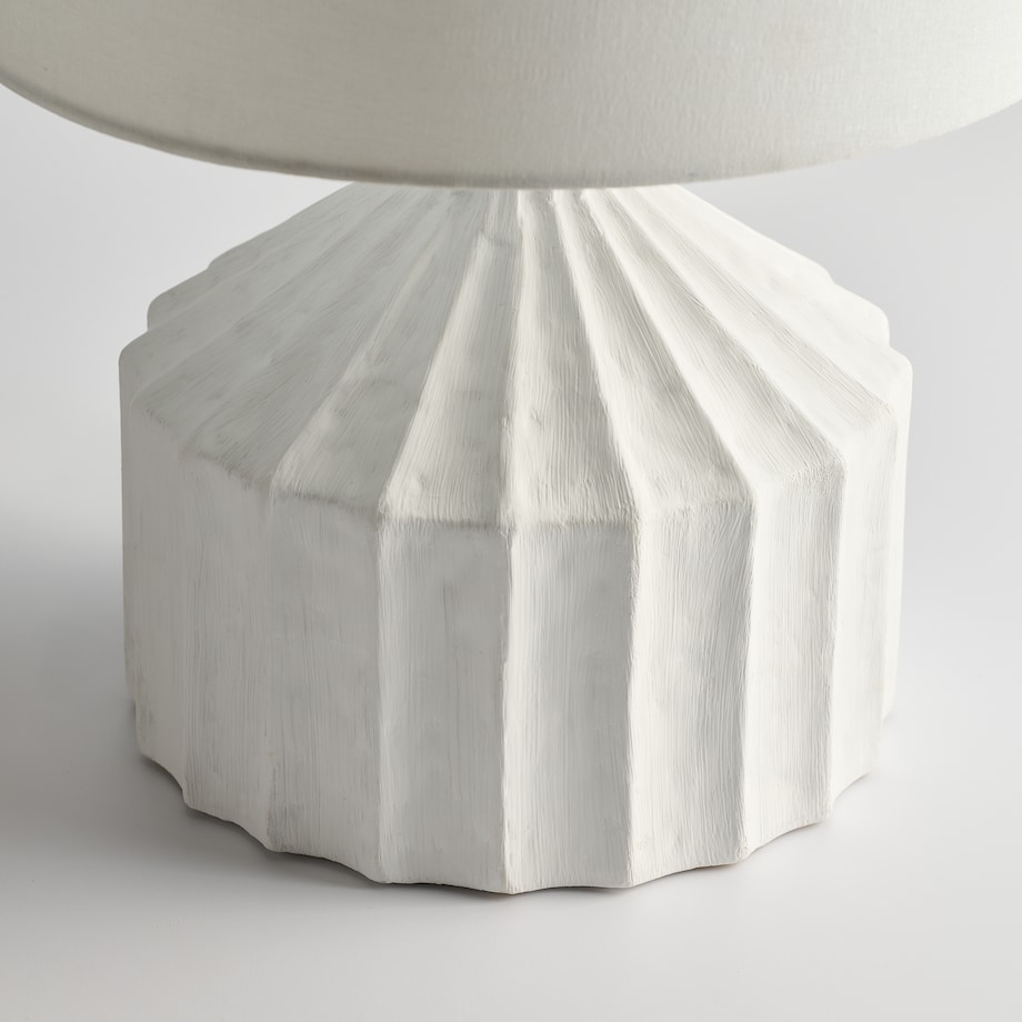 lampa stołowa z ryflowaną podstawą monsuno