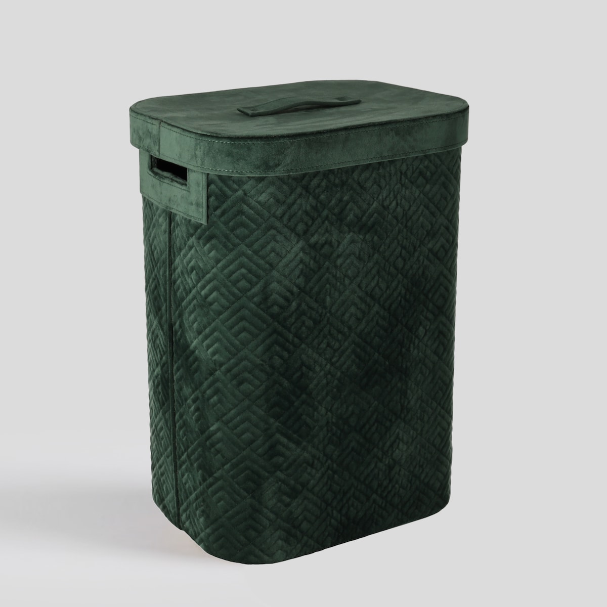 elegancki kosz na pranie z welwetu parazino 65 l