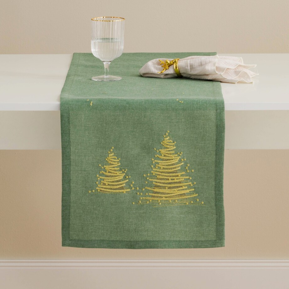 Embroidered Table Runner Firnos 35x180 cm