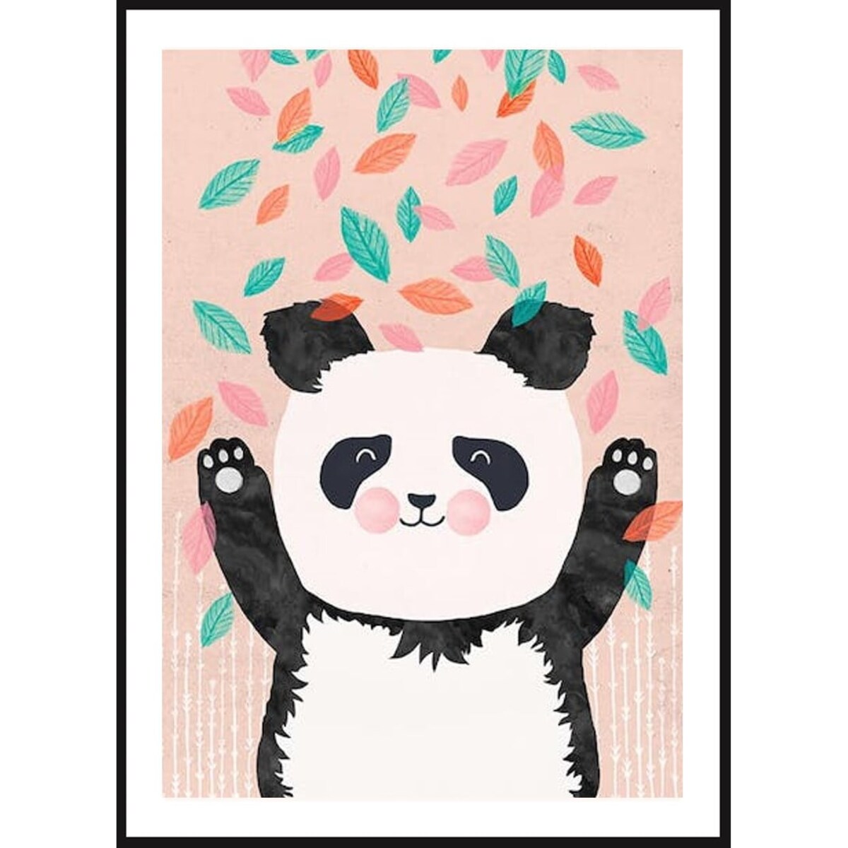 Poster Story, Plakat, Obraz - Panda z Balonem