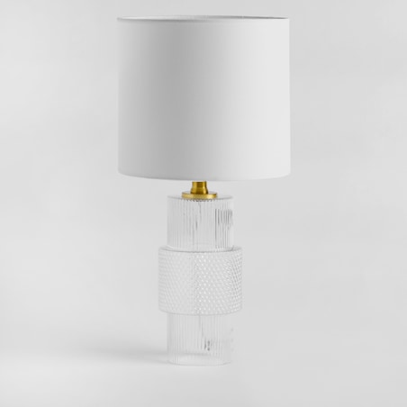 Lampa Stołowa Rifflea ze Szklaną Podstawą