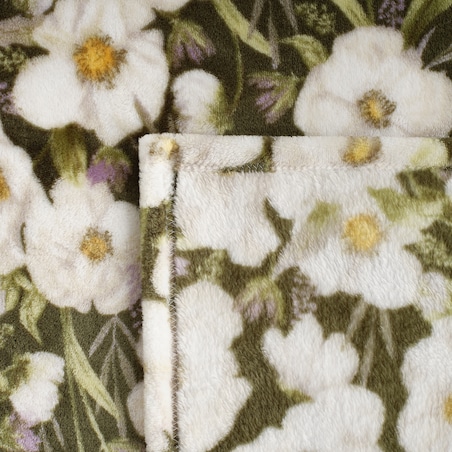 Drukowany koc Emeris 150x200 cm z motywem kwiatowym
