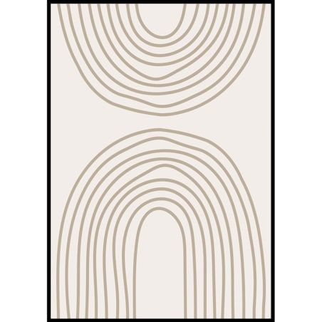 plakat painted lines 1 30x40 cm