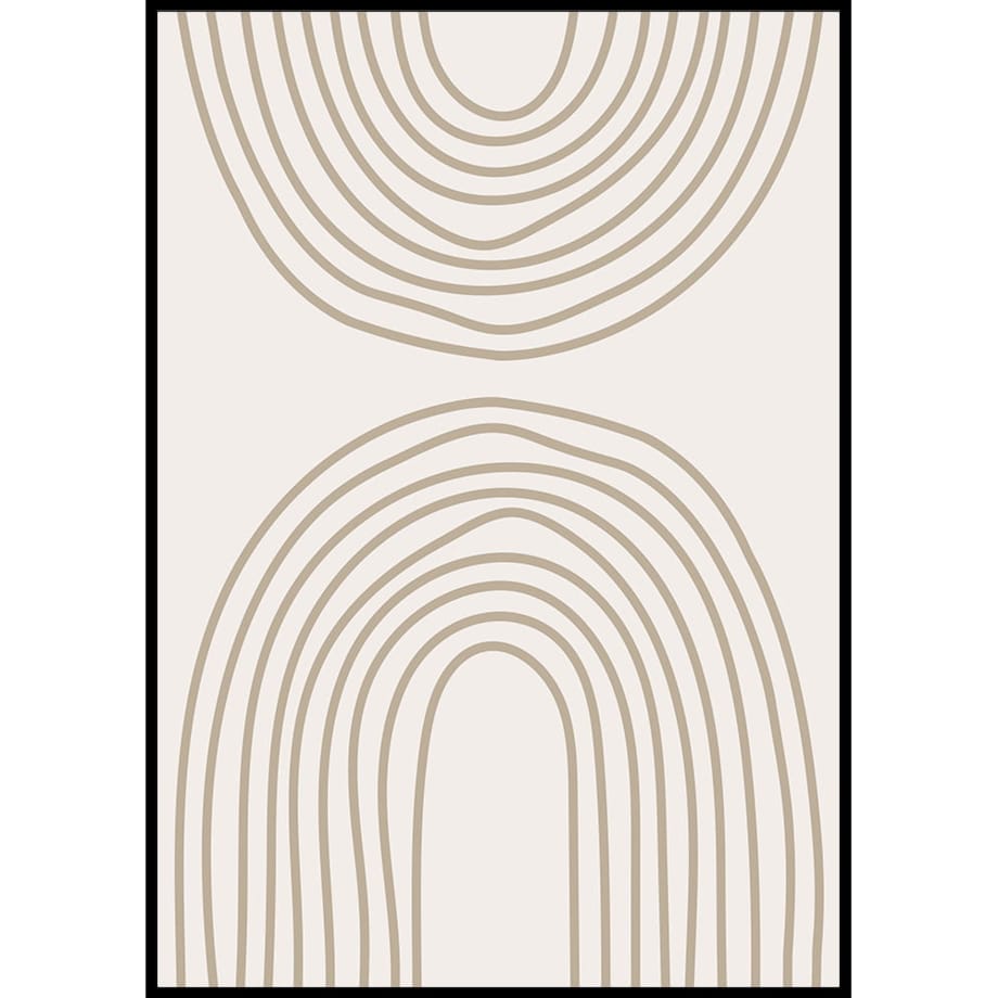 plakat painted lines 1 30x40 cm