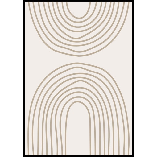 plakat painted lines 1 30x40 cm