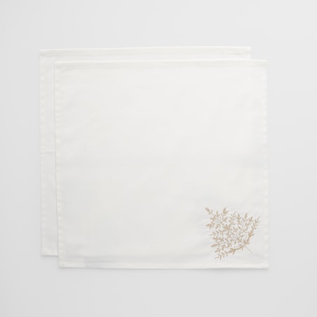 Komplet Serwetek Bawełnianych Servio 40x40 cm z motywem śnieżynki
