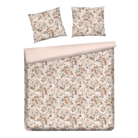 Pościel z bawełny satynowej Amorette 200x220 cm z wzorem kwiatowym
