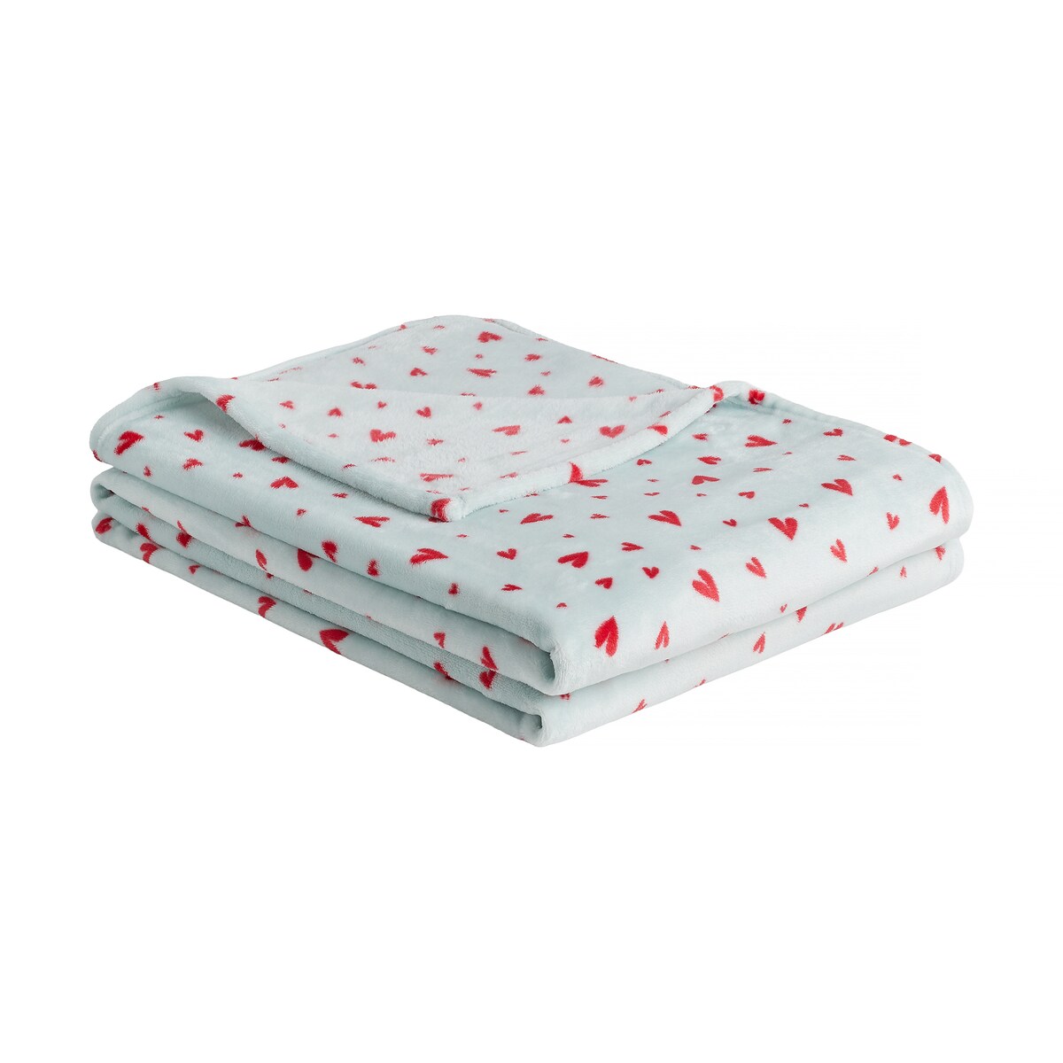 Drukowany koc Malorina 150x200 cm z motywem serc