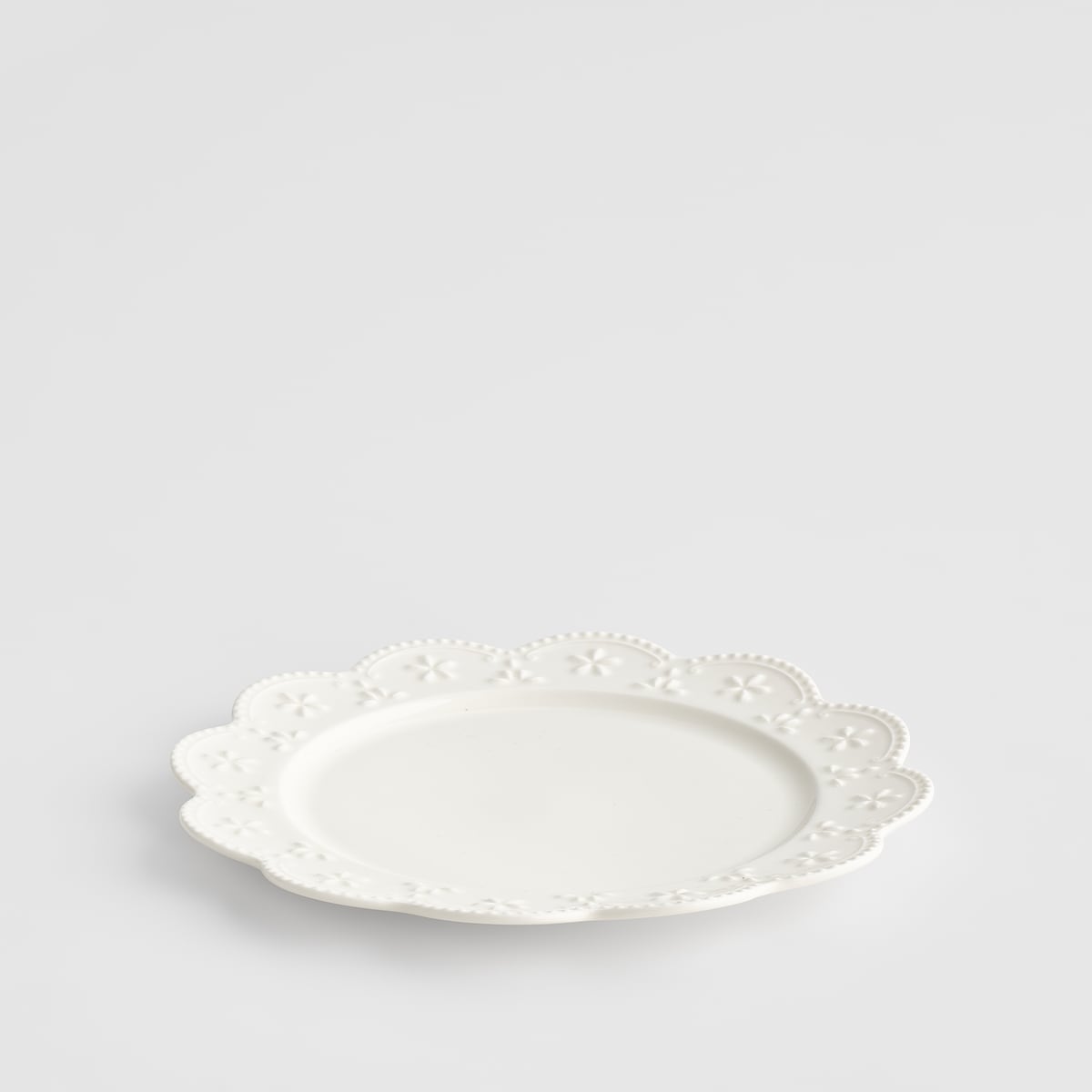 Talerz Deserowy Lace z motywem kwiatowym