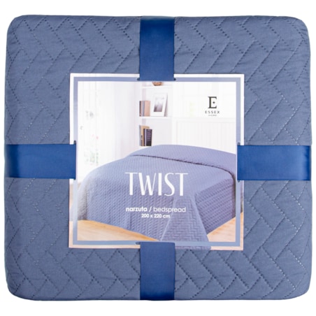 Jednokolorowa narzuta na łóżko Twist 240x260 cm