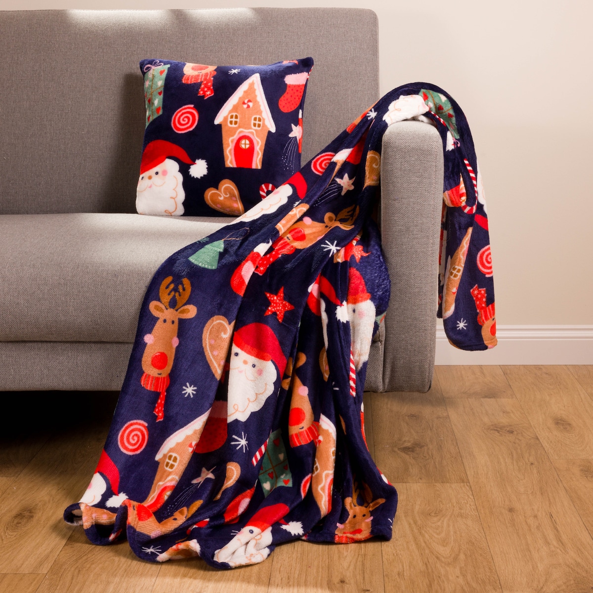 Drukowany koc Festive warmth 130x170 cm