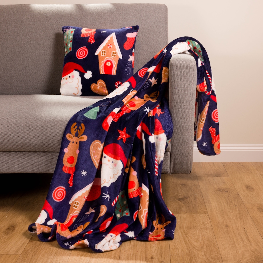 Drukowany koc Festive warmth 130x170 cm