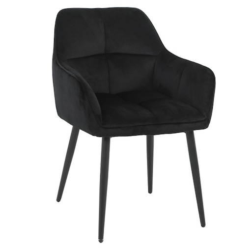 Krzesło welurowe tapicerowane ELIOR