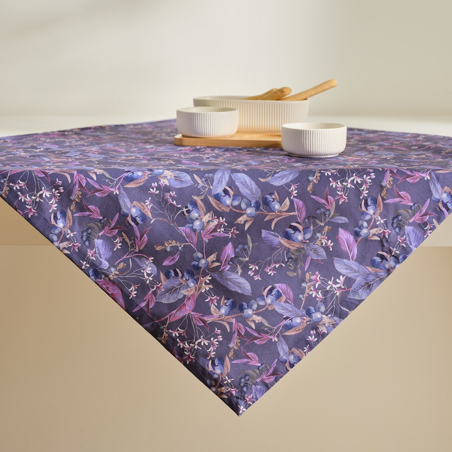 Serweta Drukowana Veriso 80x80 cm z motywem roślinnym