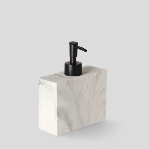 Dozownik łazienkowy z masy żywicznej marmurowy efekt piedra