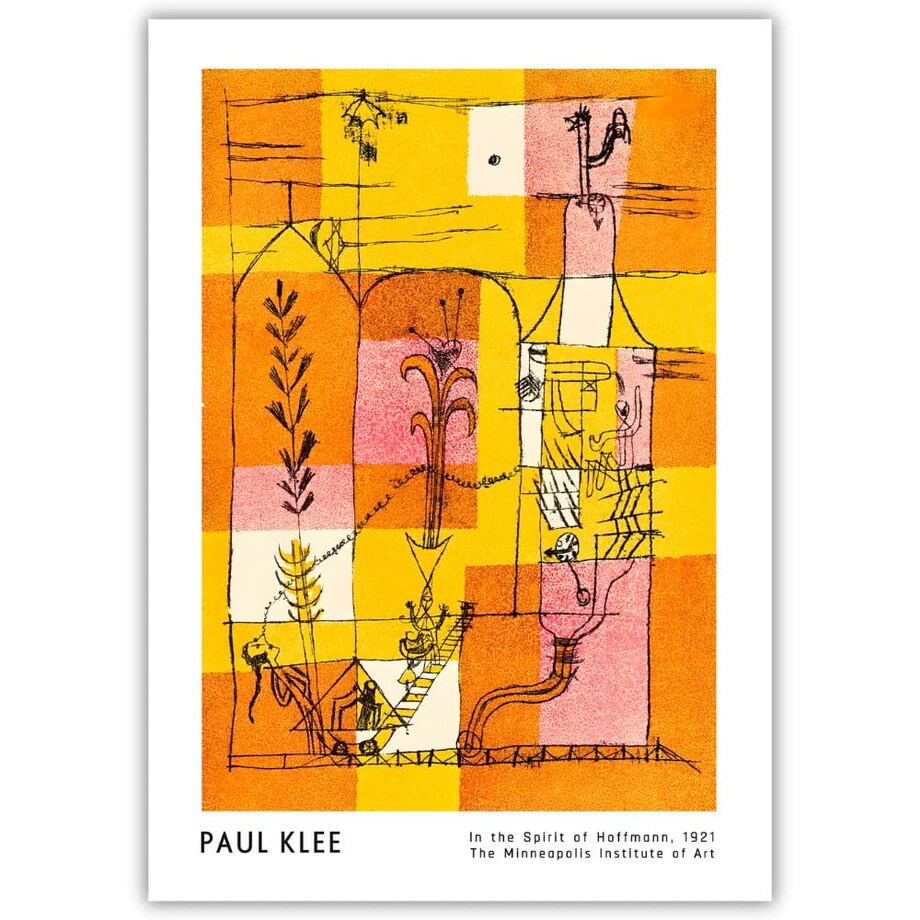 plakat paul klee in the spirit of hoffmann 30x40