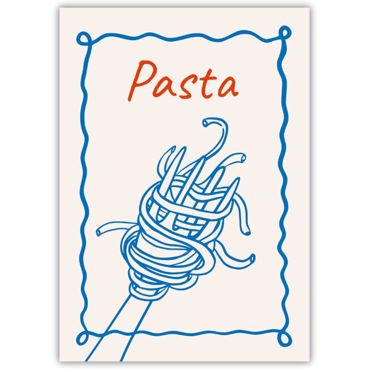 plakat cucina italiana pasta 70x100 cm