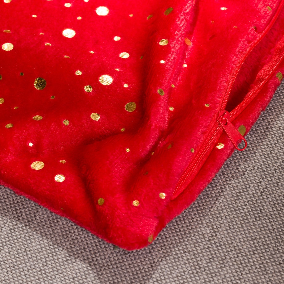 Poszewka Flanelowa Festive dots 40x40 cm