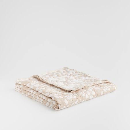 Narzuta Z Bawełną Blaterra 200x220 cm z motywem liści