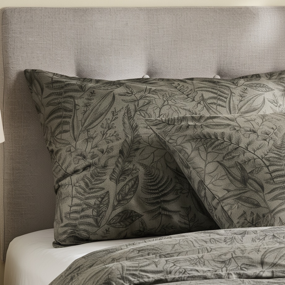 Pościel z bawełny satynowej Forzeta 200x220 cm z motywem roślinnym