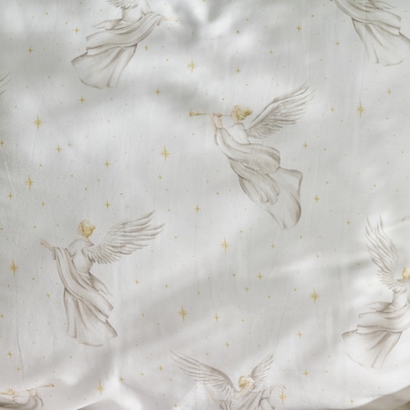Pościel z bawełny satynowej Angeliso 200x220 cm z motywem anioła