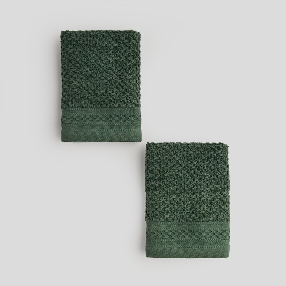 Komplet 2 szt. ręczników do twarzy lub do rąk Risso 30x30 cm