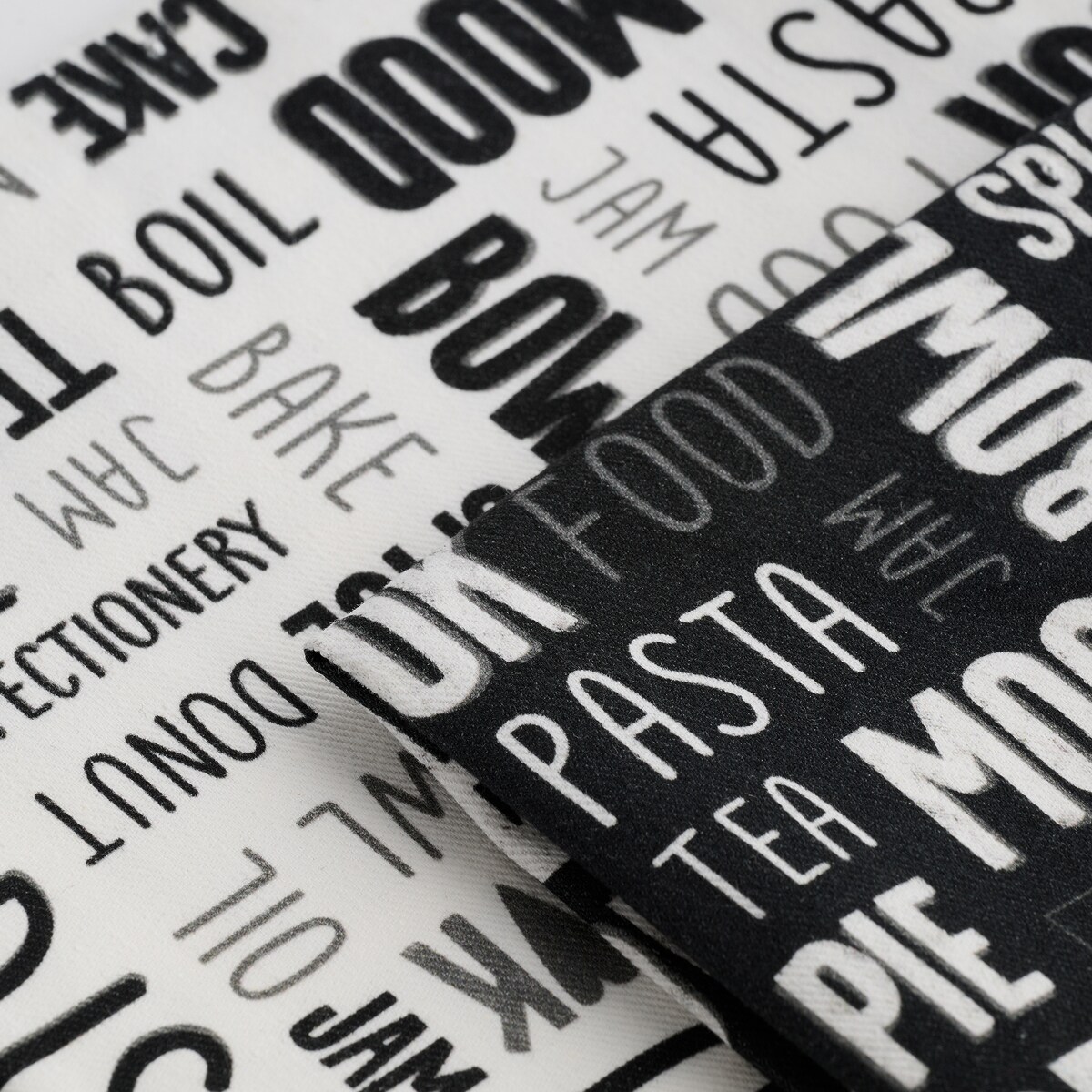 Komplet Ścierek Zifero 45x65 cm z motywem napisów